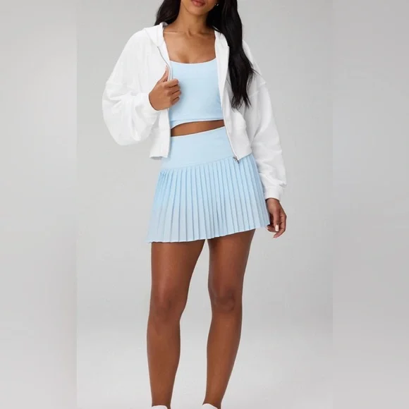 New Fabletics Hot Shot Pleated Skirt/Built-In Shorts Ultra Mini Iced Out Size S - Picture 1 of 13
